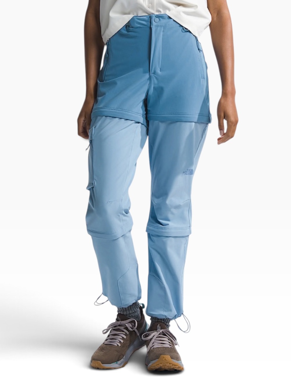 The North Face Bridgeway Zip-Off Two Tone Blue Hiking Pants NWT Sz 0